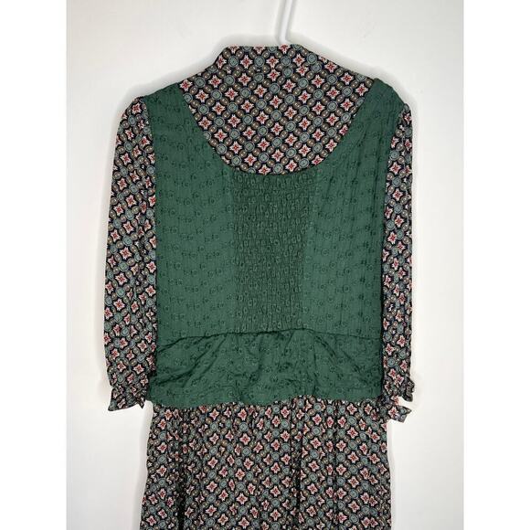 Vicky and Lucas Bohemian Printed Prairie Maxi Dress Women's Size XS - Picture 9 of 12
